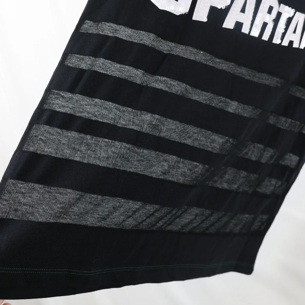 Michigan State Spartans Shirt Womens Medium NCAA‎ Basketball Sequin Colosseum